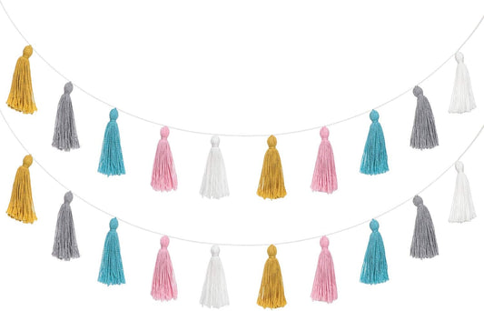 Boho Cotton Tassel Garland - Nursery & Party Decor