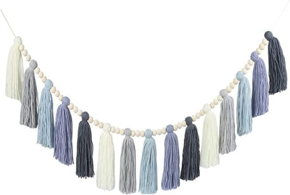 Cotton Tassel Garland for Nursery Decor