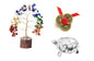 Feng Shui Combo: Chakra Tree, Crystal Turtle, Lucky Coins