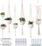 Macrame Indoor Plant Hanger Pack 6