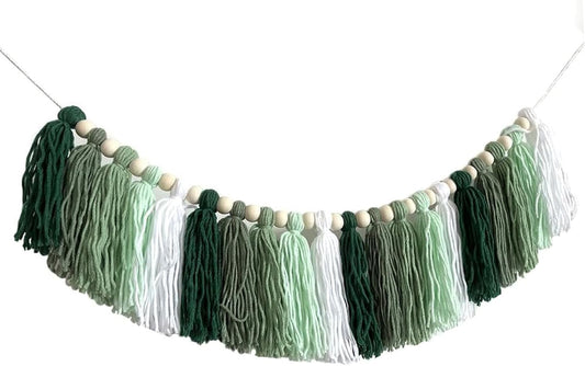 Cotton Tassel Garland for Nursery Decor