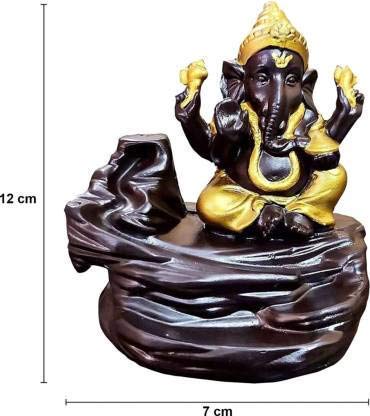 Lord Ganesha Statue, Incense Holder With 10 Free Cones