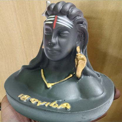 Adiyogi Shiva Statue For Car Dashboard, Pooja, Gift - Resin Idol