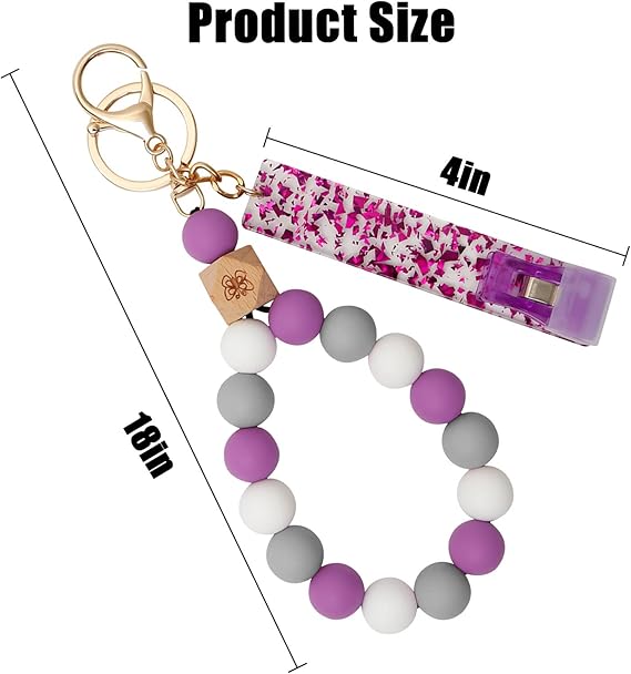 Card Grabber for Long Nails - Wristlet Keychain Bracelet for Women