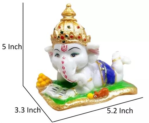 Handcrafted Baal Ganesha Statue - Artisan Home Decor Accent