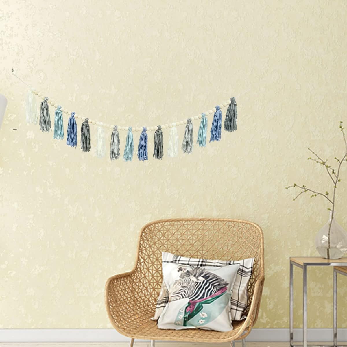 Cotton Tassel Garland for Nursery Decor