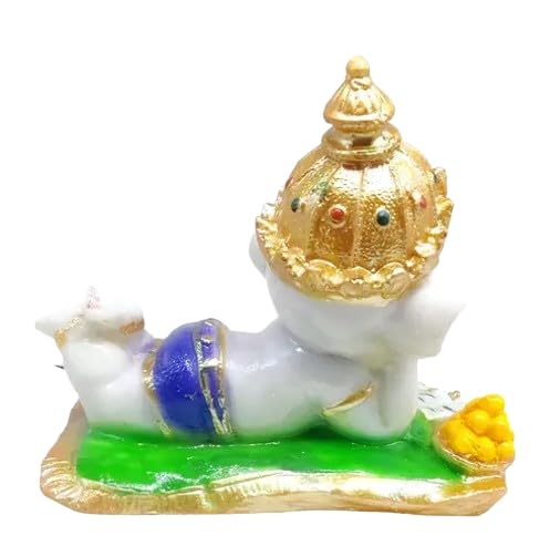 Handcrafted Baal Ganesha Statue - Artisan Home Decor Accent