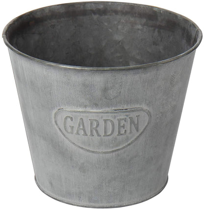 Galvanized Tin Planter Set - Farmhouse Decor (Set of 4)