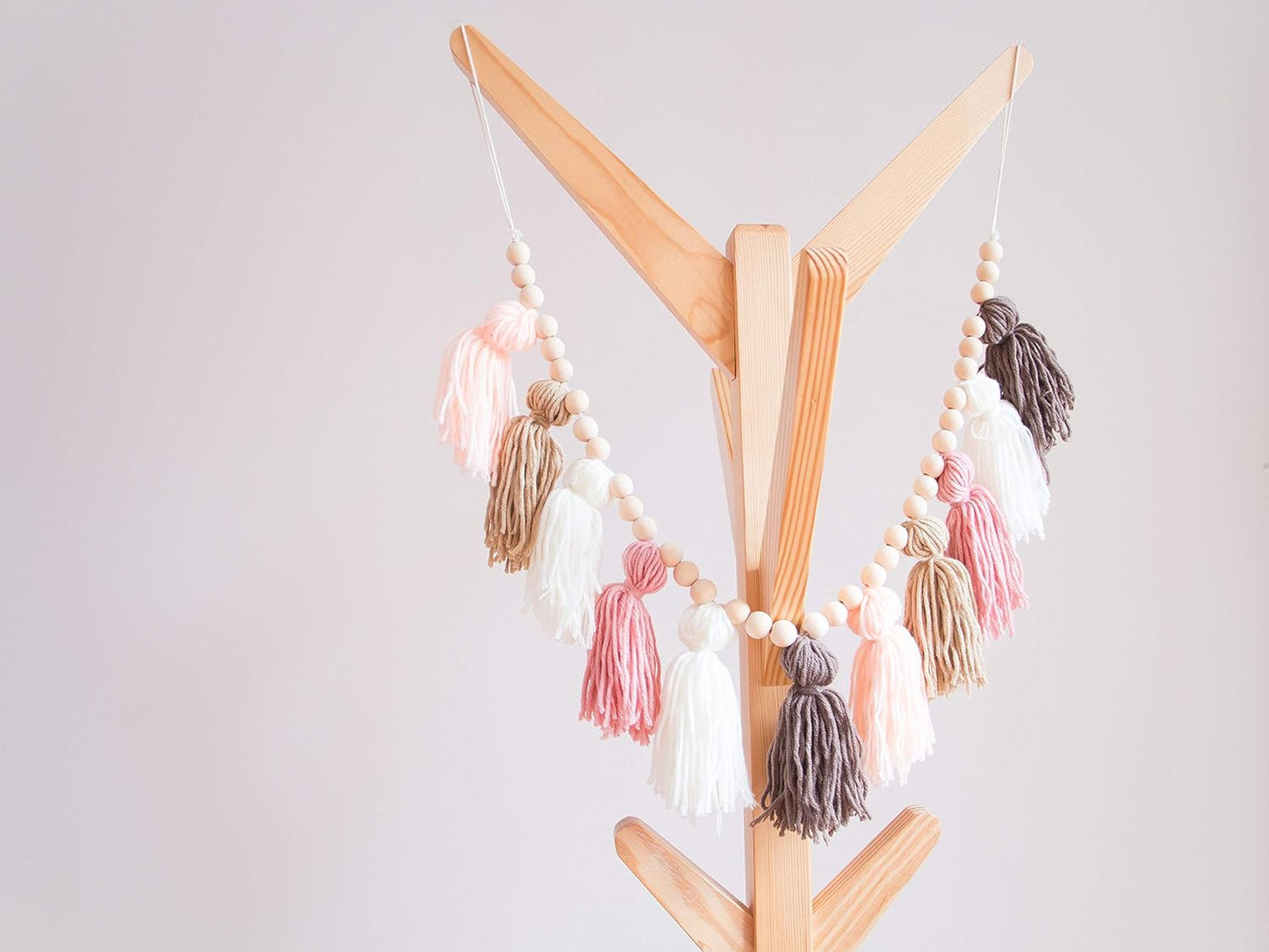 Decocove Boho Tassel Garland | Nursery & Girls Room Decor