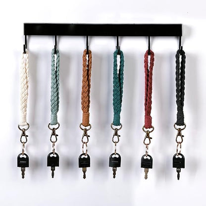 Macrame Keychain Wrist Lanyard - Boho Wristlet Lanyards for Women