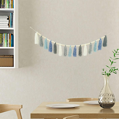 Cotton Tassel Garland for Nursery Decor