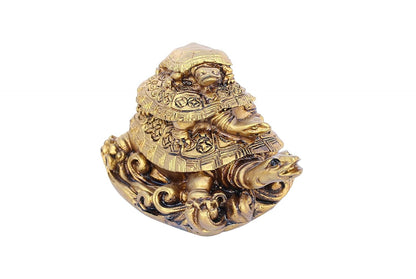 Feng Shui Triple Tortoise Statue - Protection, Luck, Wealth Décor