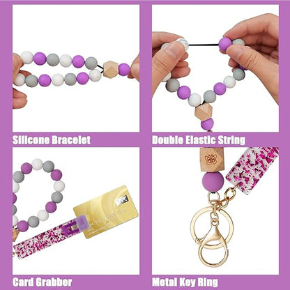 Card Grabber for Long Nails - Wristlet Keychain Bracelet for Women