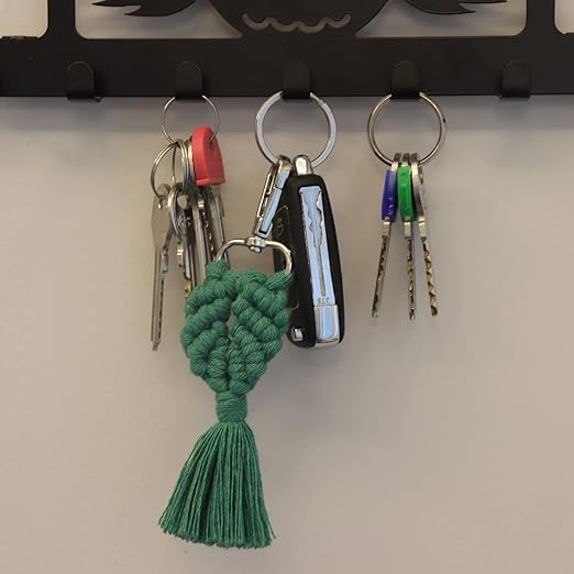 Handmade Macrame Keychain for Women Backpack, Purse Accessories