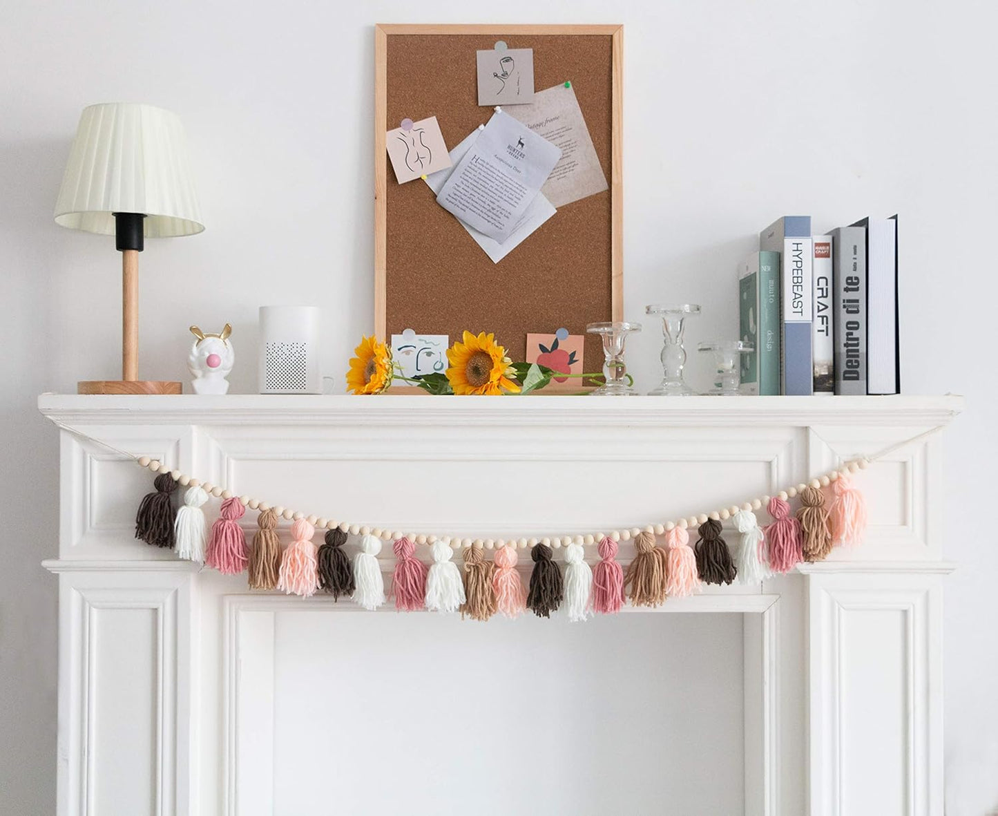 Decocove Boho Tassel Garland | Nursery & Girls Room Decor