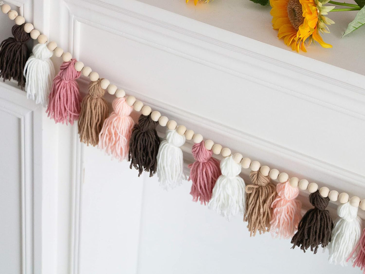 Decocove Boho Tassel Garland | Nursery & Girls Room Decor