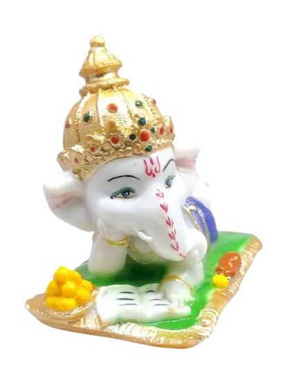 Handcrafted Baal Ganesha Statue - Artisan Home Decor Accent