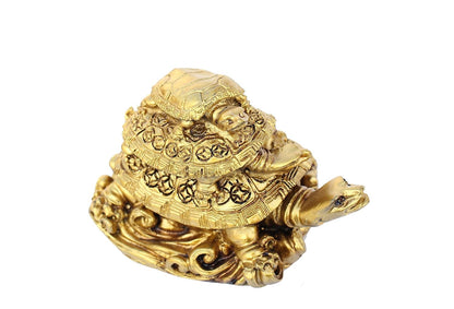 Feng Shui Triple Tortoise Statue - Protection, Luck, Wealth Décor