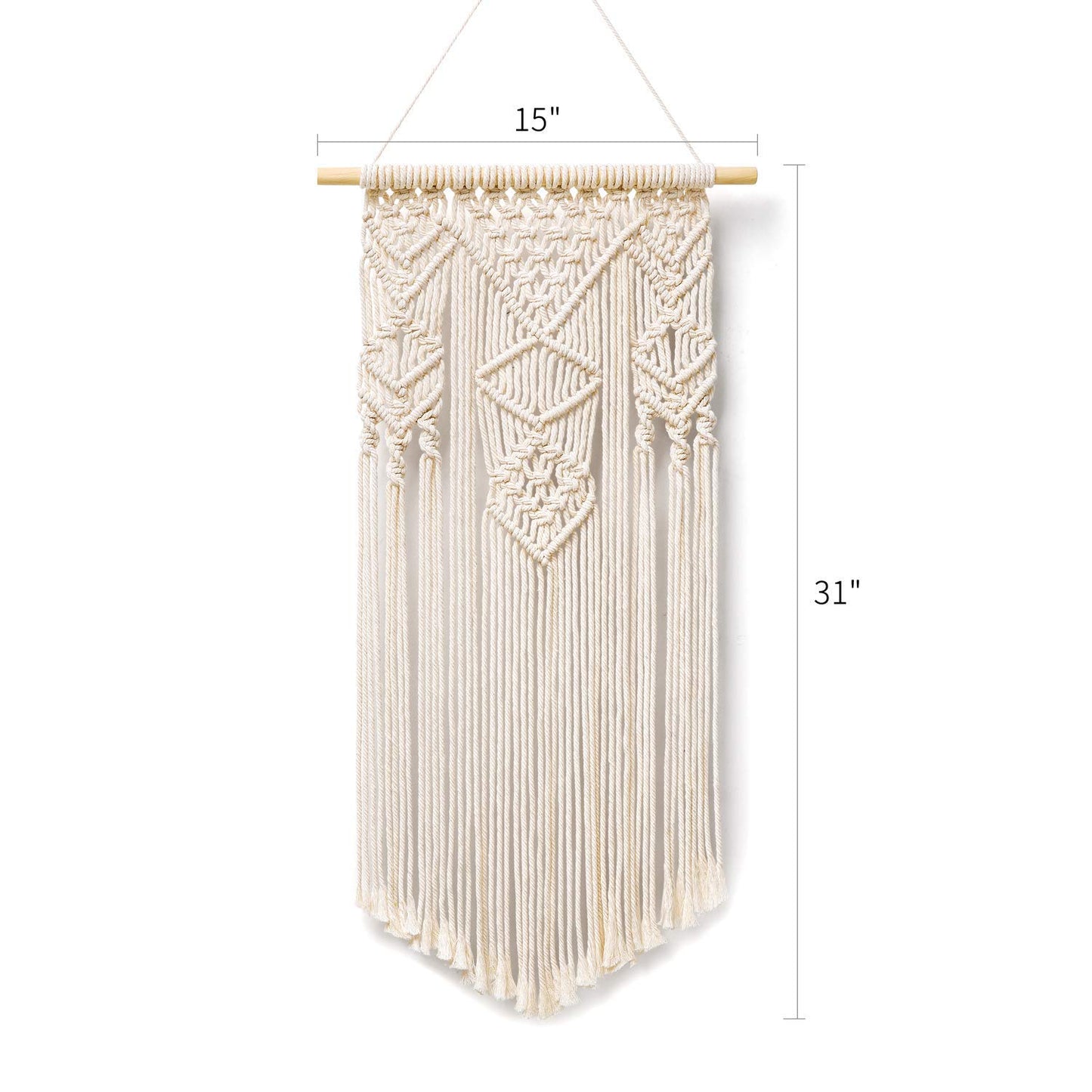 Boho Macrame Wall Hanging  Chic Bedroom, Home Decor